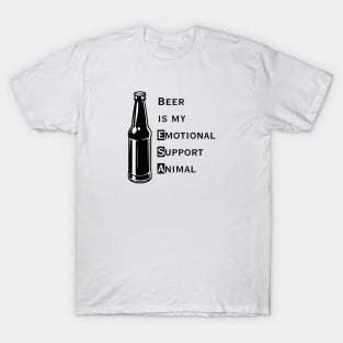 Emotional Support Animal-Beer T-Shirt